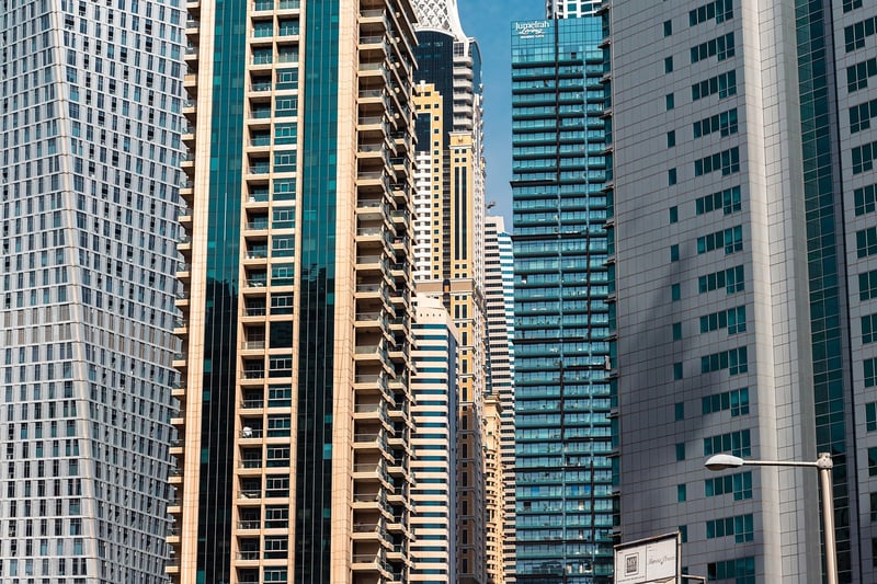 Dubai futuristic skyline